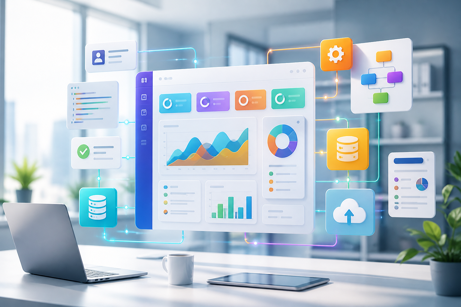 Custom software dashboard visual